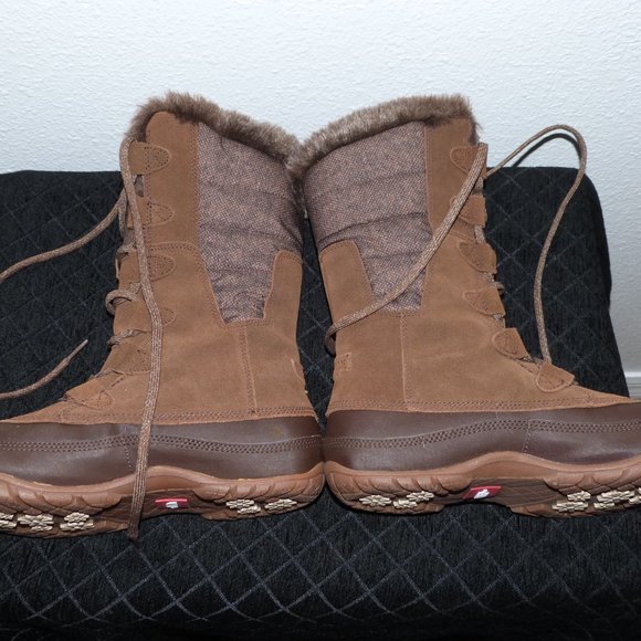 8.5 North Face Boots Waterproof Brown Women’s - Picture 2 of 8